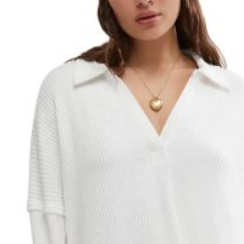FREE PEOPLE We The Free Travis Polo/Ivory 252